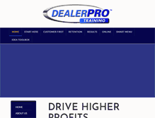 Tablet Screenshot of dealerprotraining.com